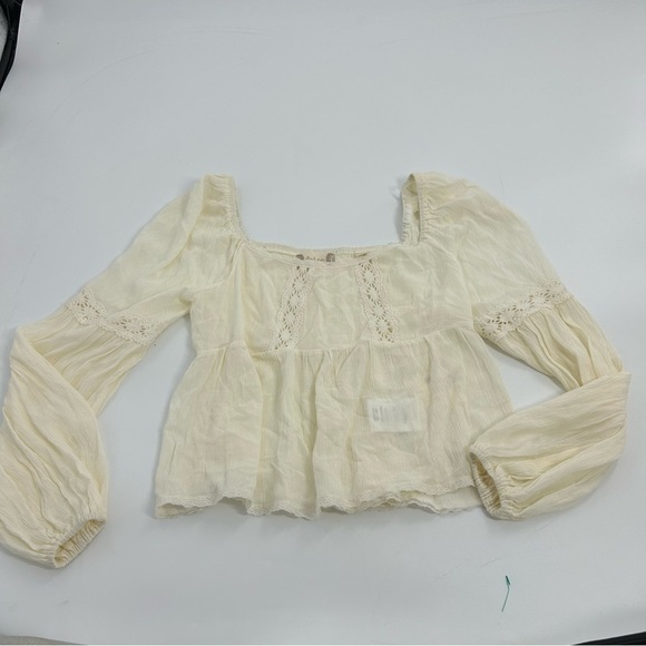 NWT Altar'd State Square Neck Ethereal‎ Cream Boho Peasant Top M - Picture 2 of 6